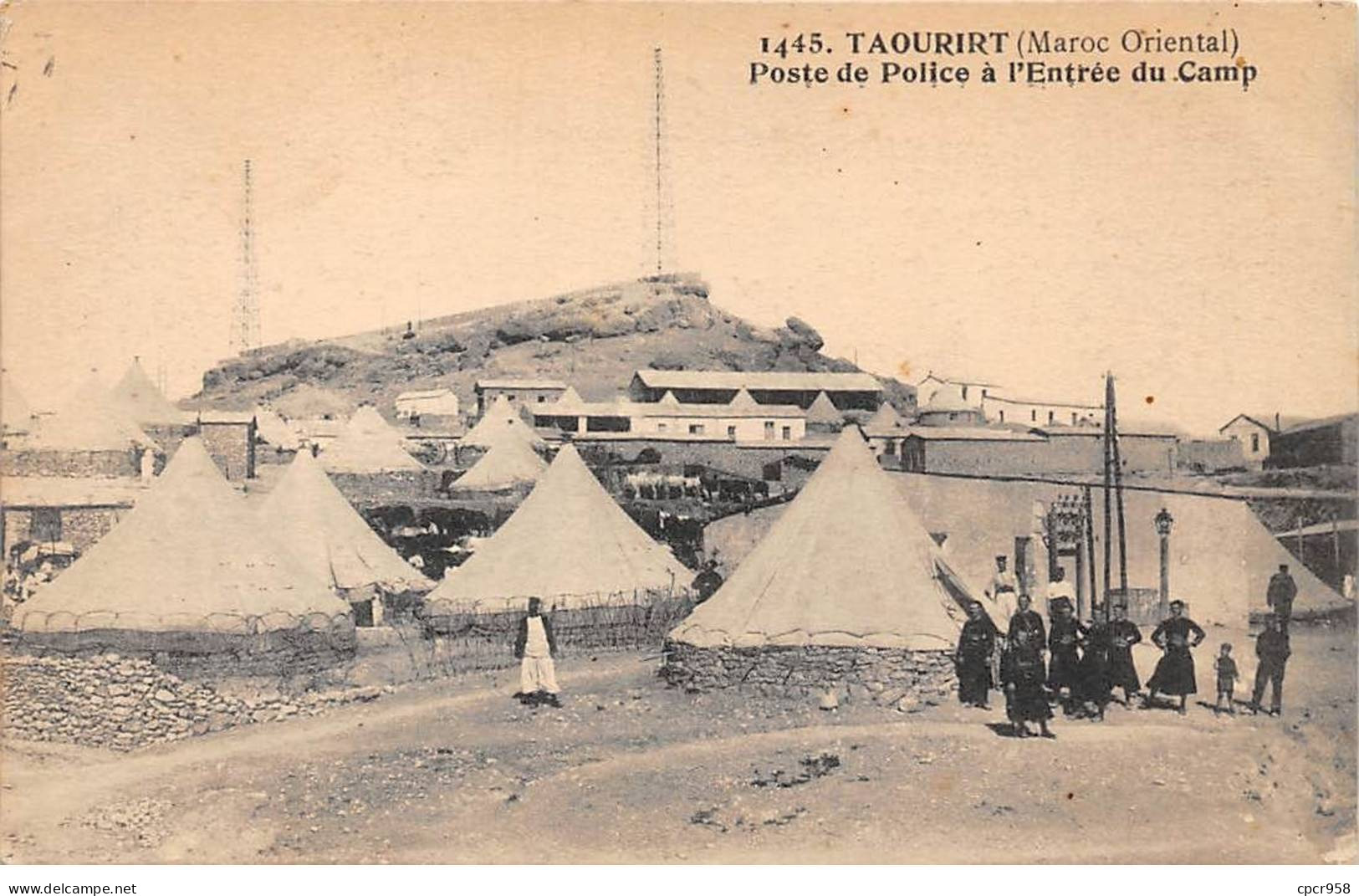 MAROC - TAOURIRT - SAN45553 - Poste De Police à L'Entrée Du Camp - Autres & Non Classés