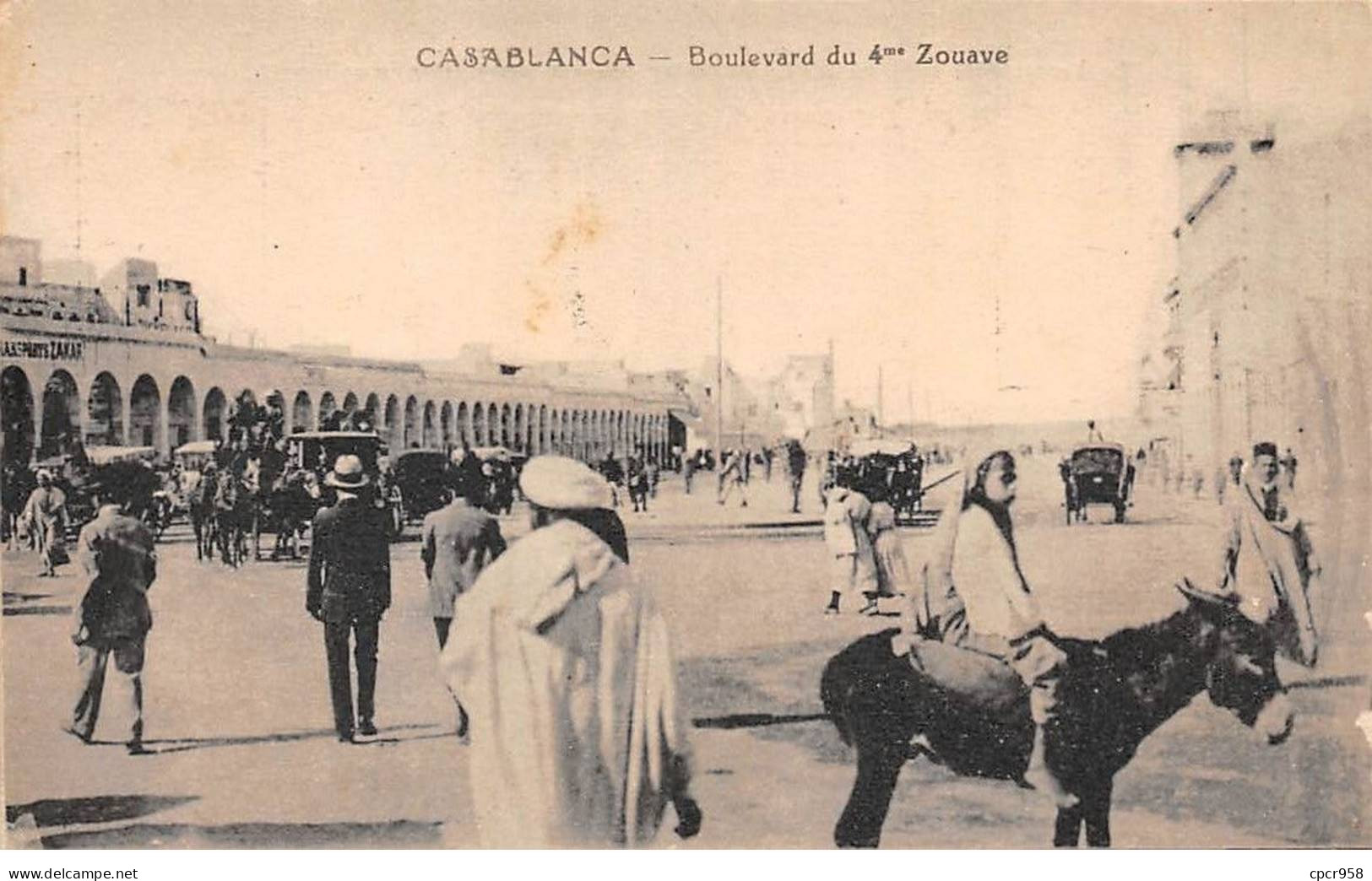 MAROC - CASABLANCA - SAN45552 - Boulevard Du 4ème Zouave - Casablanca