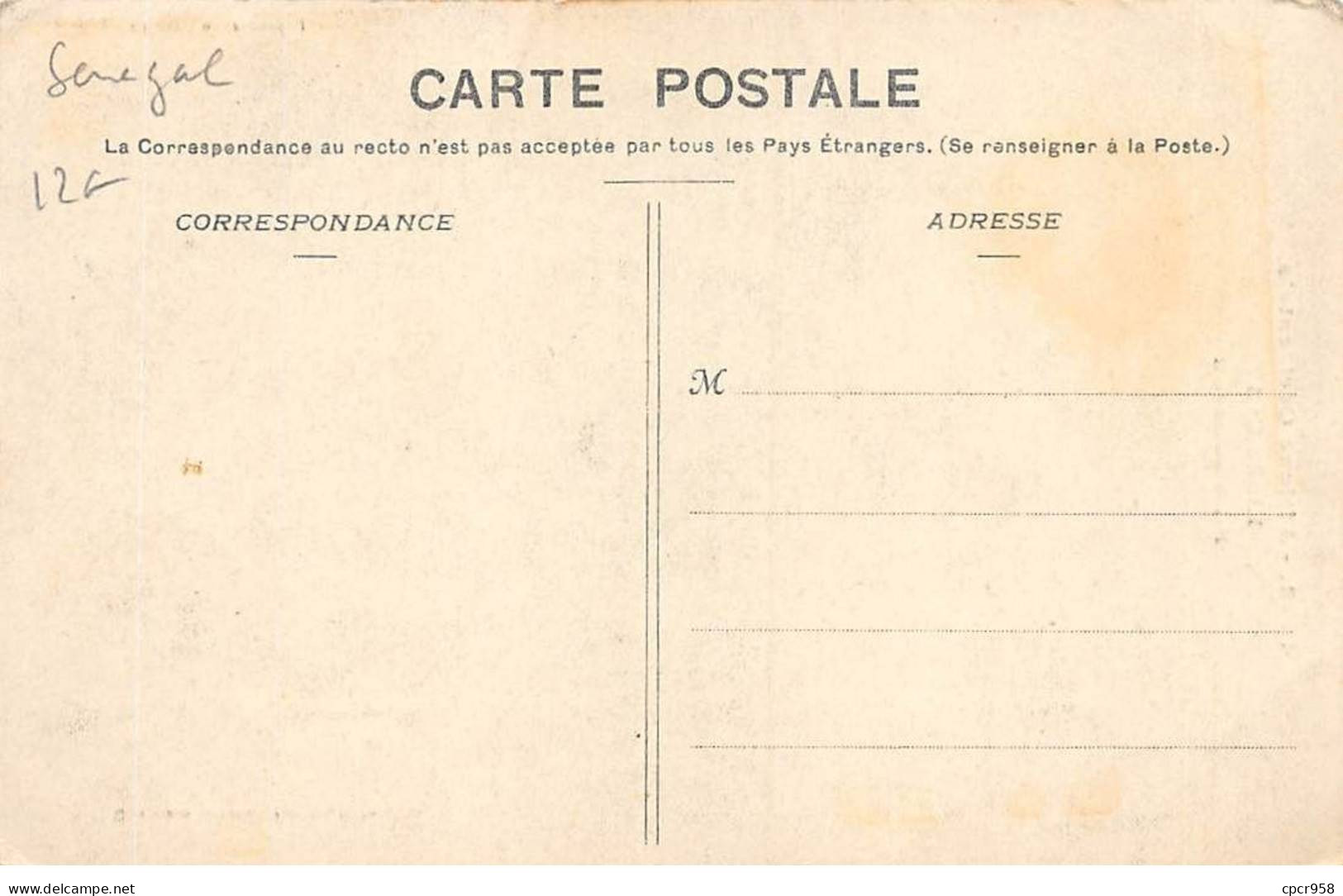 SENEGAL - SAN50061 - Afrique Occidentale - Etude N° 37 - Fille Soussou - Senegal