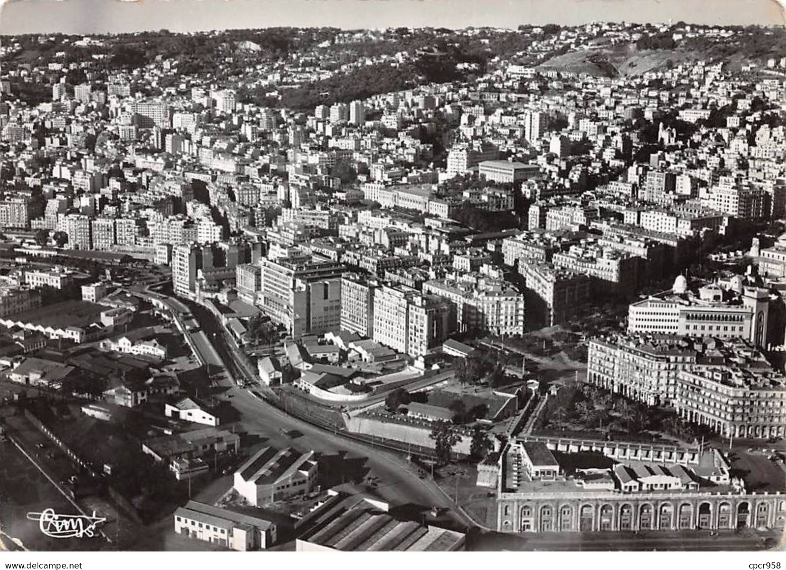 ALGERIE - SAN50090 - Générale, Quartier Central, Grande Poste, Boulevard Laferrière, Coteaux D'El Biar-CPSM15x10cm - Other & Unclassified