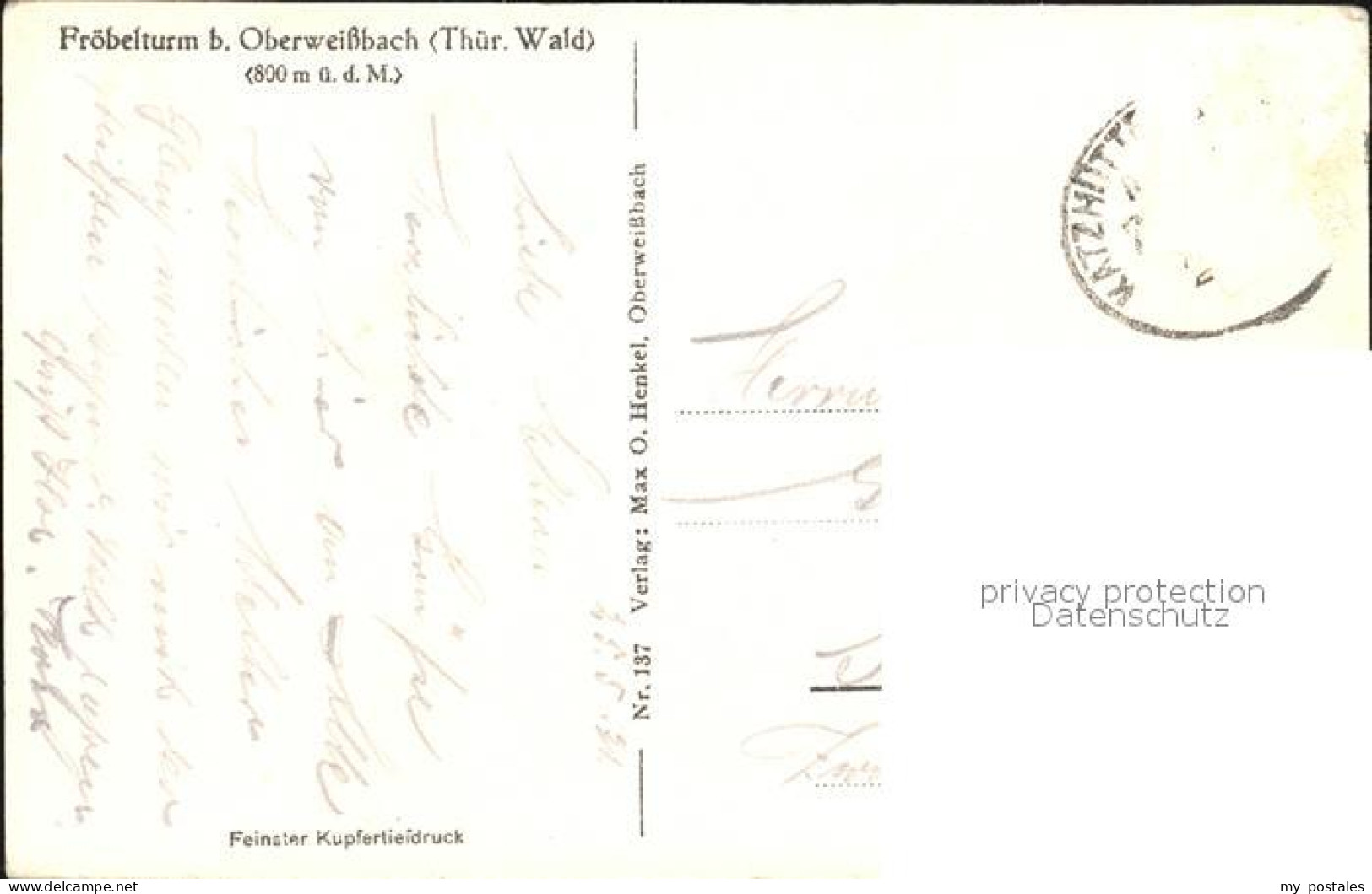 72509733 Oberweissbach Froebelturm  Oberweissbach - Oberweissbach