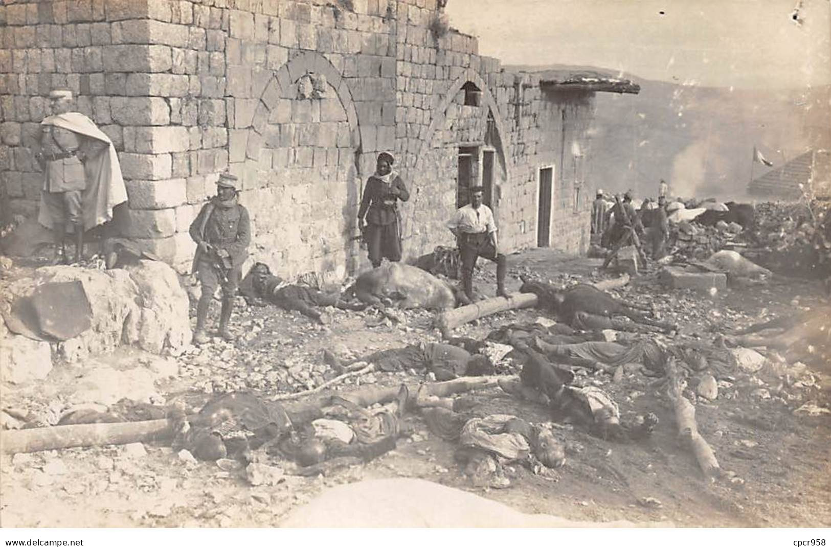 Liban - N°90681 - RACHAYA - Hommes Près De Morts - Carte Photo - Lebanon