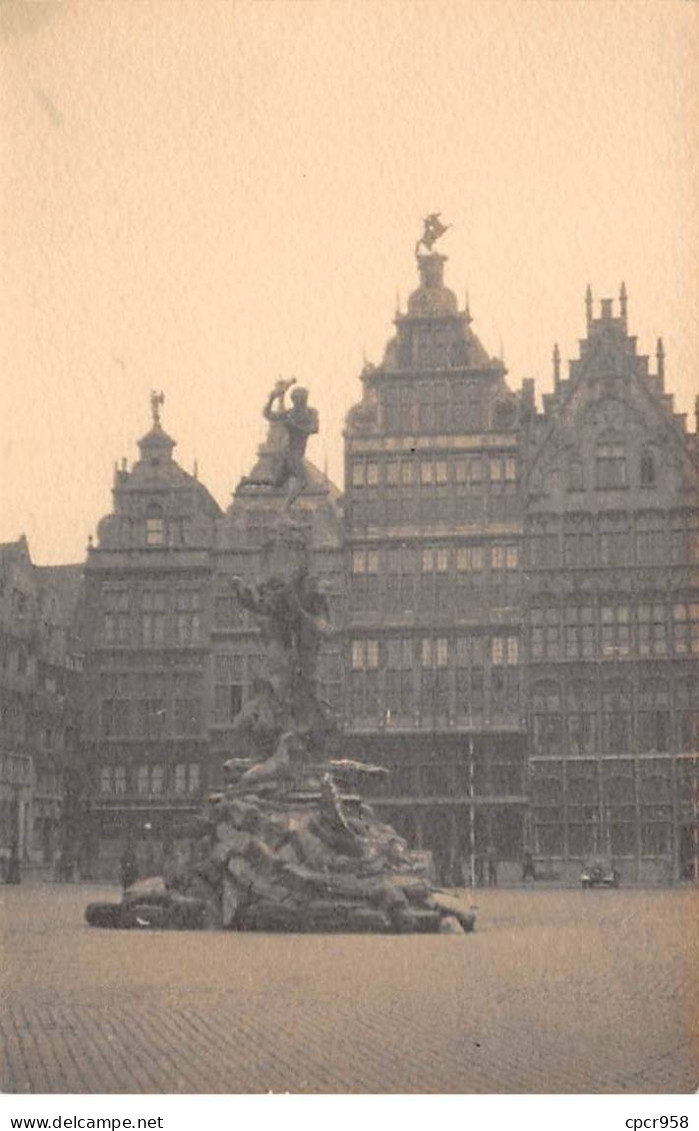 Belgique - N°90635 - ANVERS - Statue Au Milieu D'une Place - Carte Photo - Autres & Non Classés