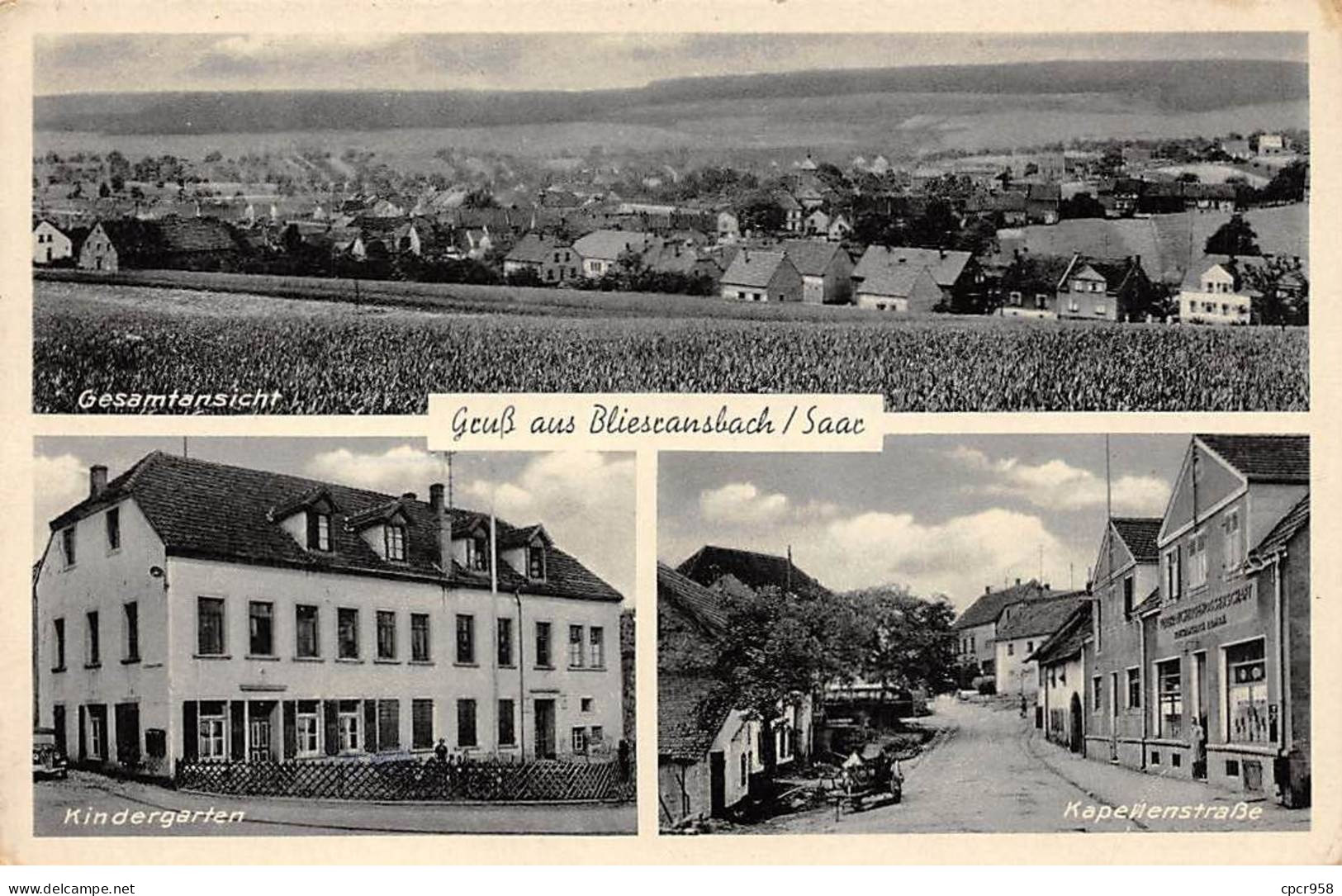Allemagne - N°89295 - Gruss Aus Bliescansbach / Saac - Gesamtansicht, Kindergarten, Kapellestrass - Andere & Zonder Classificatie