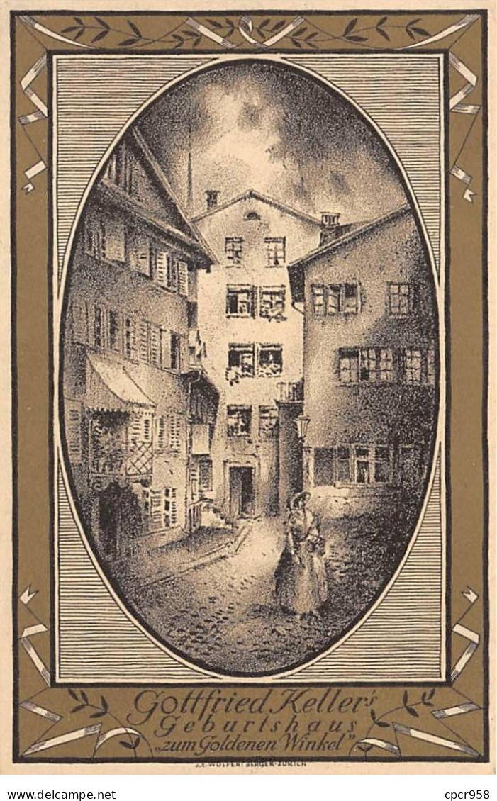 Allemagne - N°89291 - Gottfried Keller's Geburtshaus Zum Goldenen Winkej - Other & Unclassified