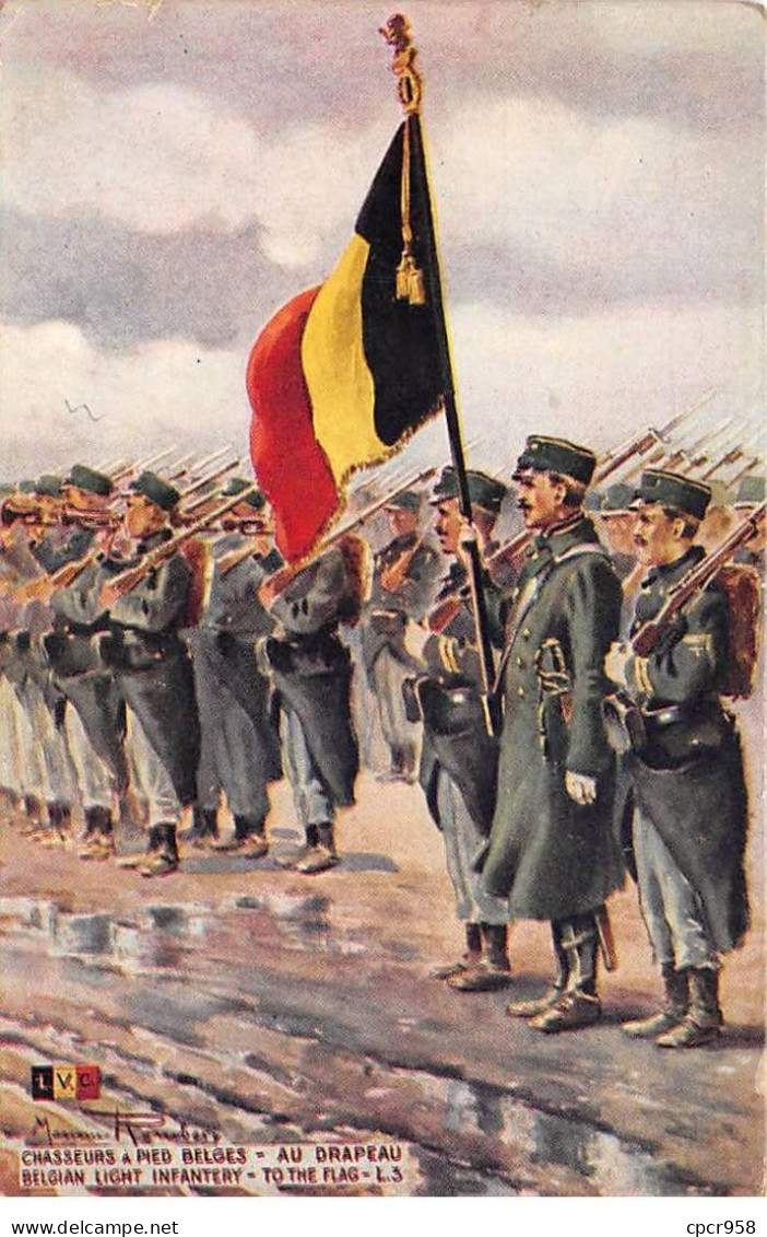 Belgique - N°88012 - Chasseurs à Pied Belges Au Drapeau - Other & Unclassified