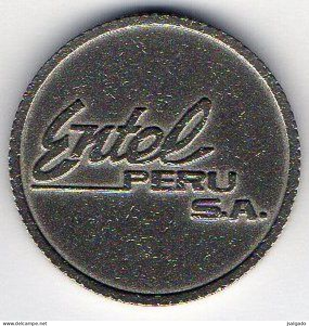 Perú  Telephone Token    Entel___ PERU S.A.  /  TAMRA  DDD  1986 - Monétaires / De Nécessité