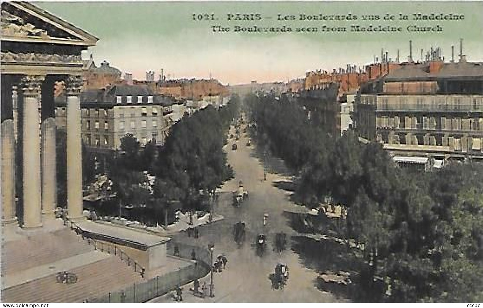 CPA Paris Les Boulevards Vus De La Madeleine - District 08