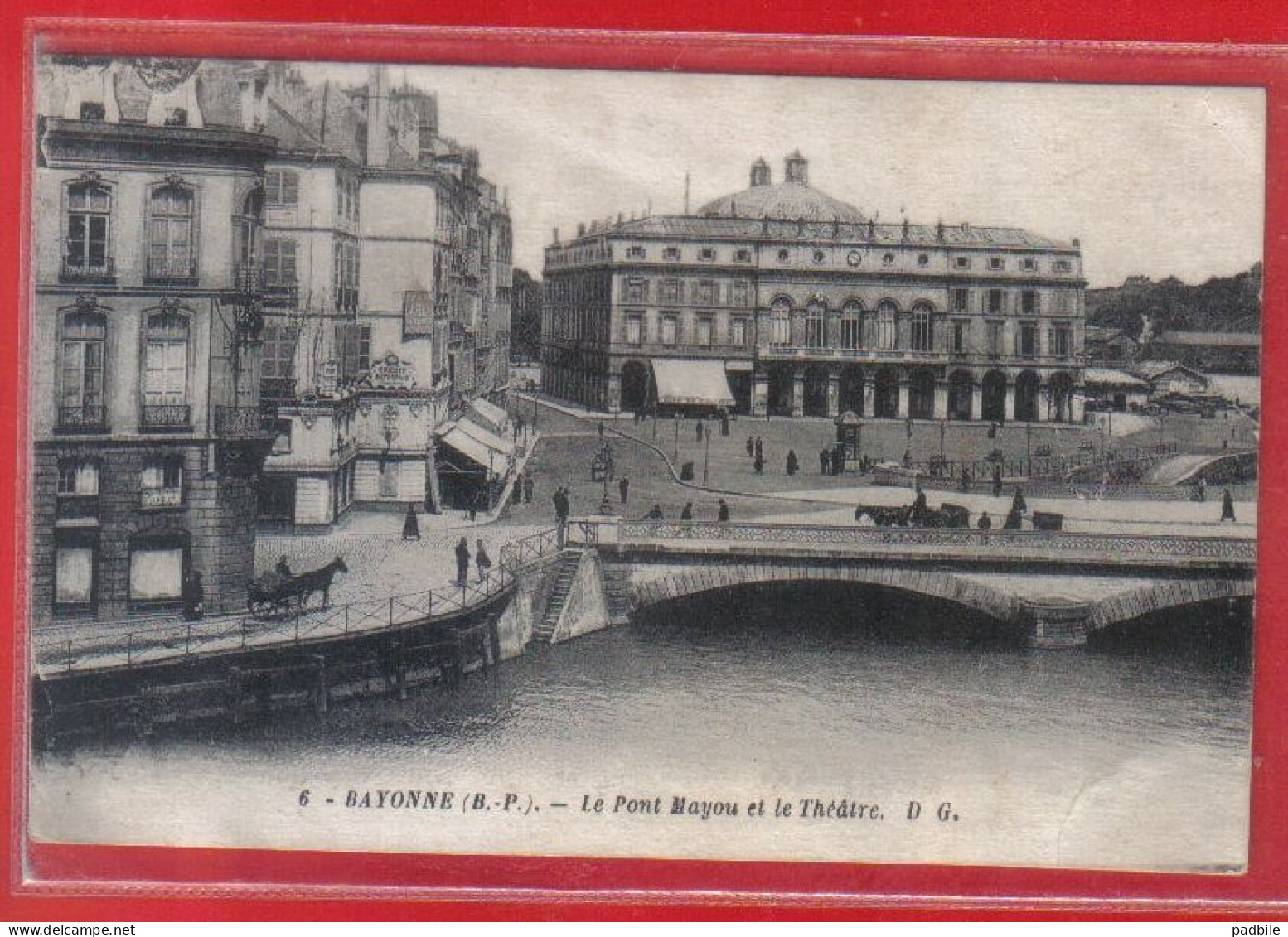 Carte Postale 64. Bayonne  Le Pont Mayou Et Le Théâtre  Très Beau Plan - Bayonne