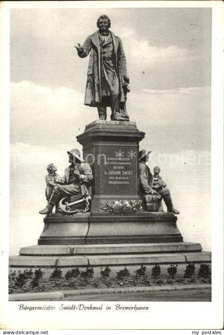72508802 Bremerhaven Buergermeister Smidt Denkmal Statue Bremerhaven - Bremerhaven