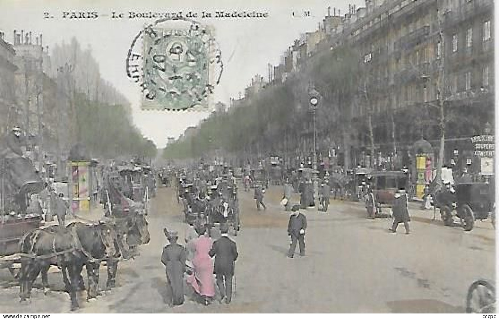 CPA Paris Le Boulevard De La Madeleine - Paris (08)