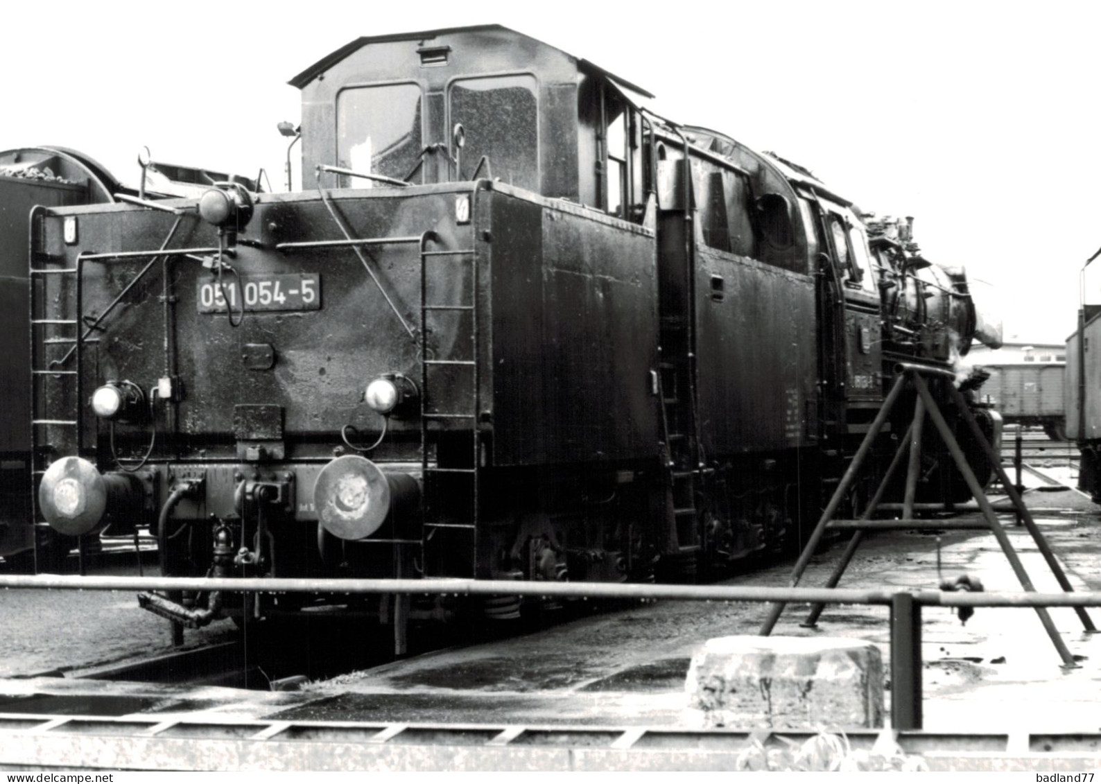 Locomotive Allemande - DB Dampflokomotive - Lok 051 054-5  Bw. Schweinfurt - Eisenbahnverkehr