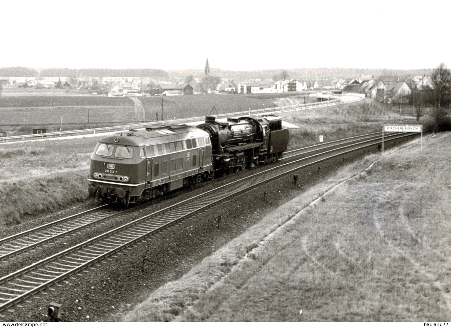 Locomotive Allemande - DB Dampflokomotive - Lok 218 213-7  KirchenLaibach - Railway