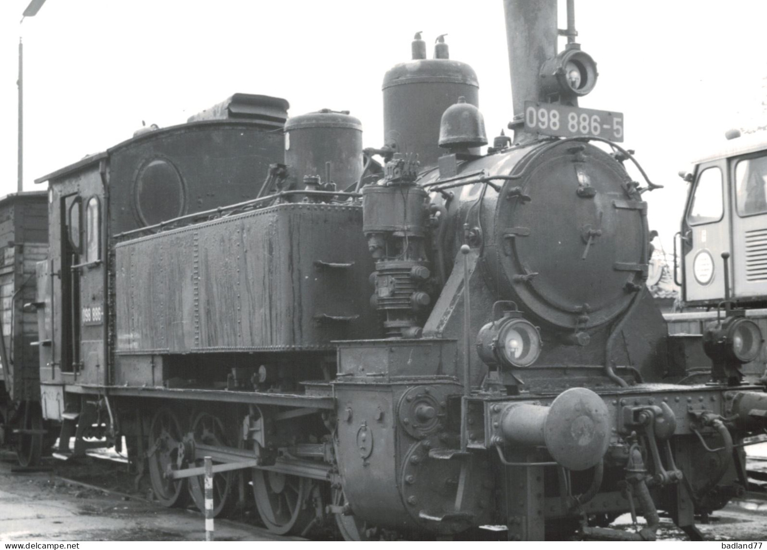 Locomotive Allemande - DB Dampflokomotive - Lok 098 886-5  Bw. Schweinfurt - Railway