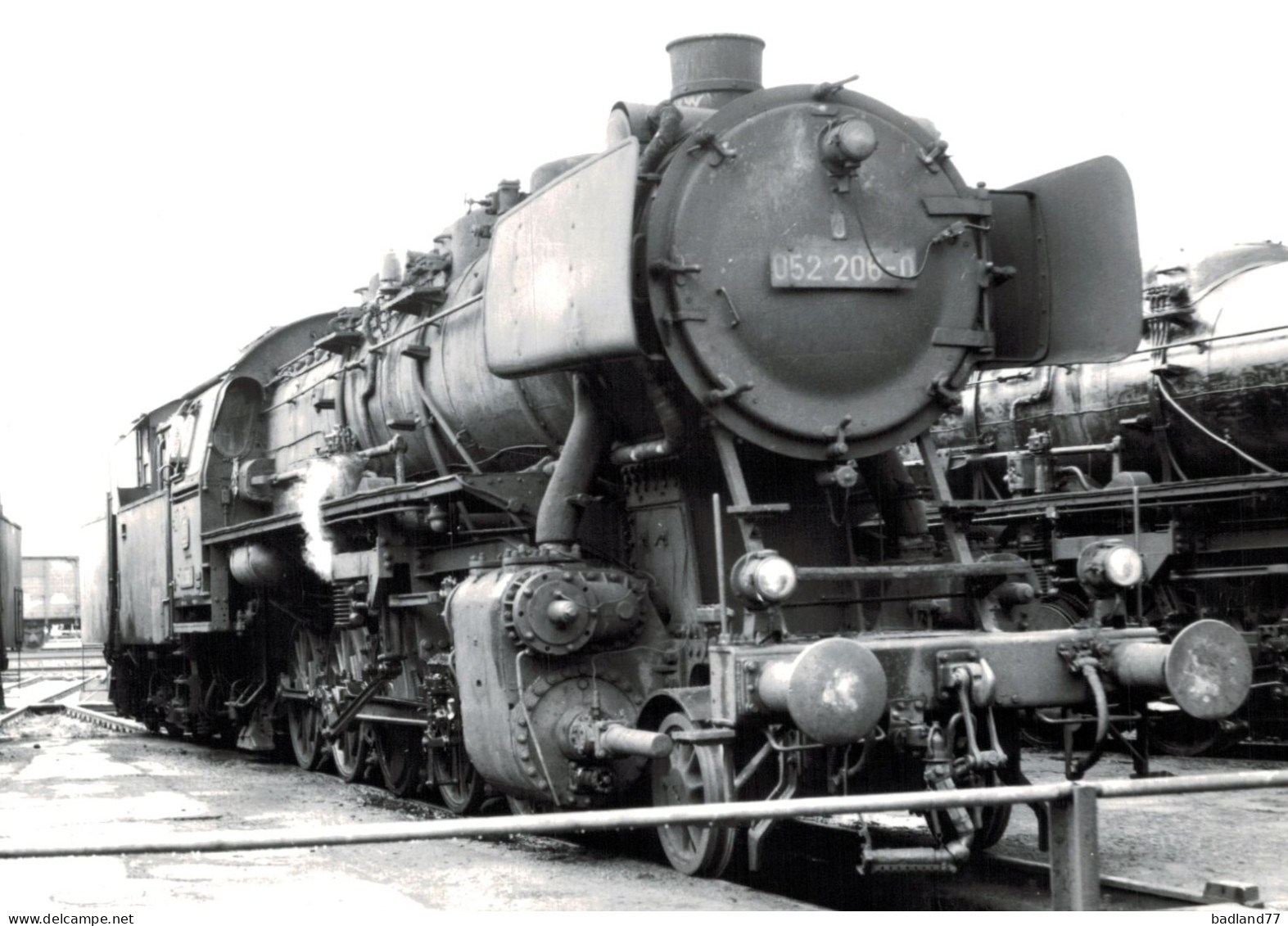 Locomotive Allemande - DB Dampflokomotive - Lok 052 206-0  Bw. Schweinfurt - Railway