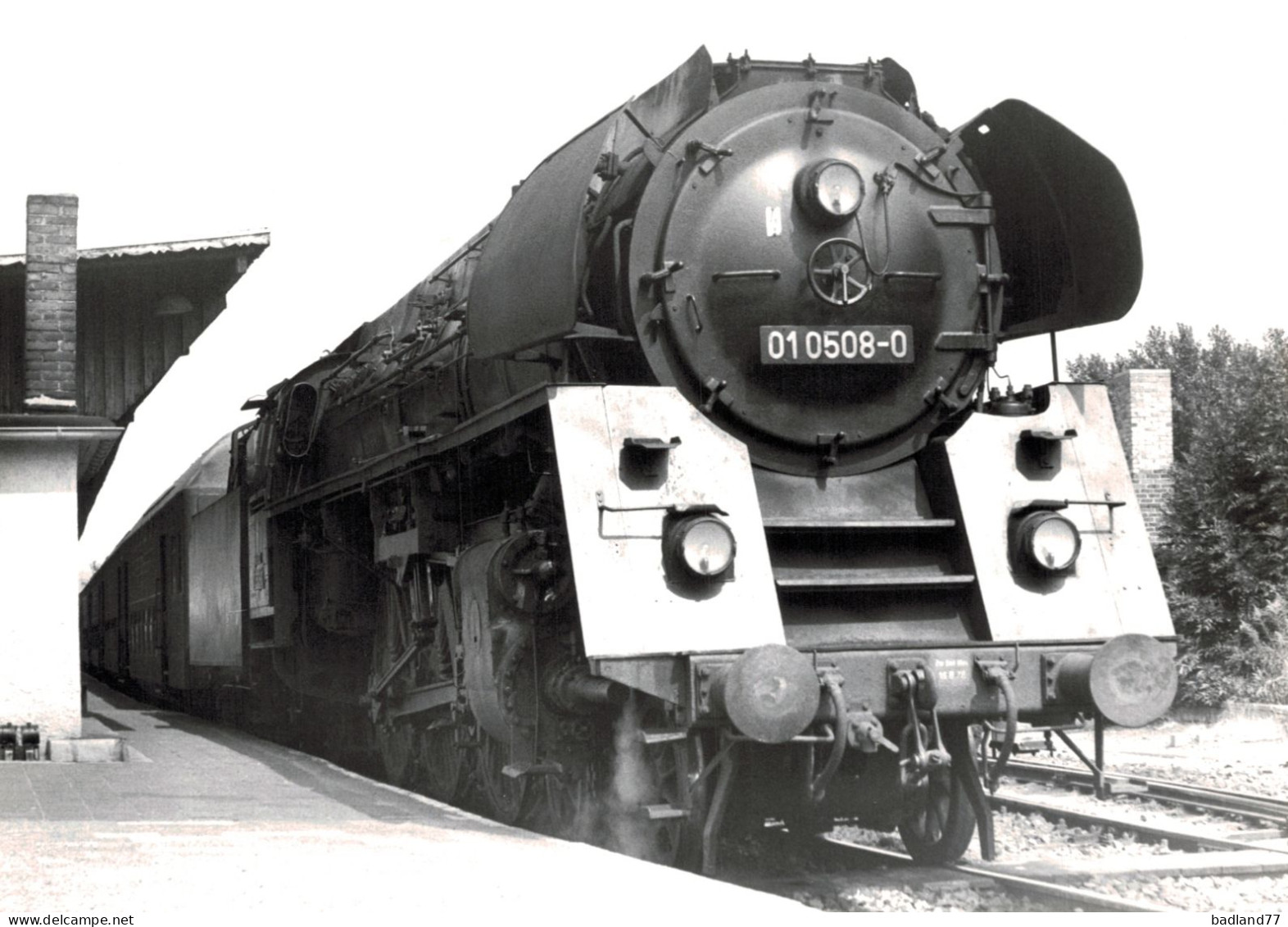 Locomotive Allemande - DB Dampflokomotive - 01 0508 Vor P4005 In Jena/SaalBahnhof  8-79 - R.v.d. Rest - Chemin De Fer
