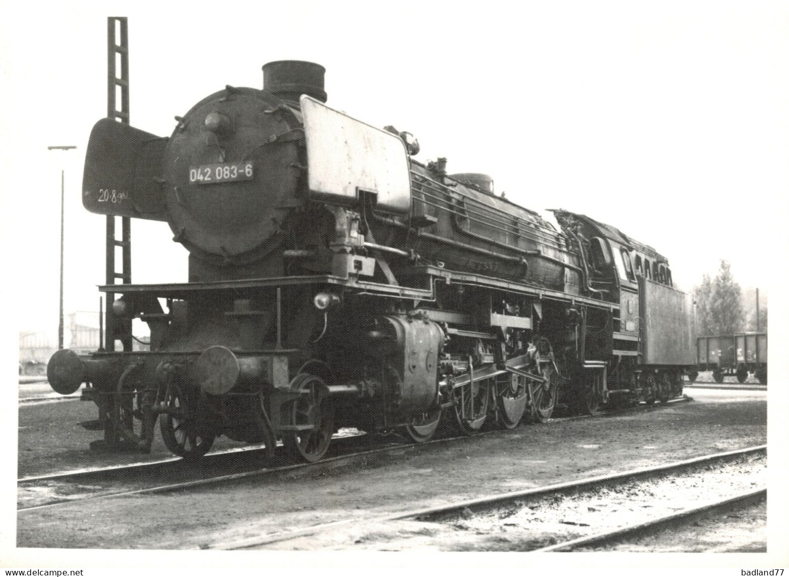 Locomotive Allemande - DB Dampflokomotive - 042 083  Depot Rheine   10-70 - Eisenbahnverkehr