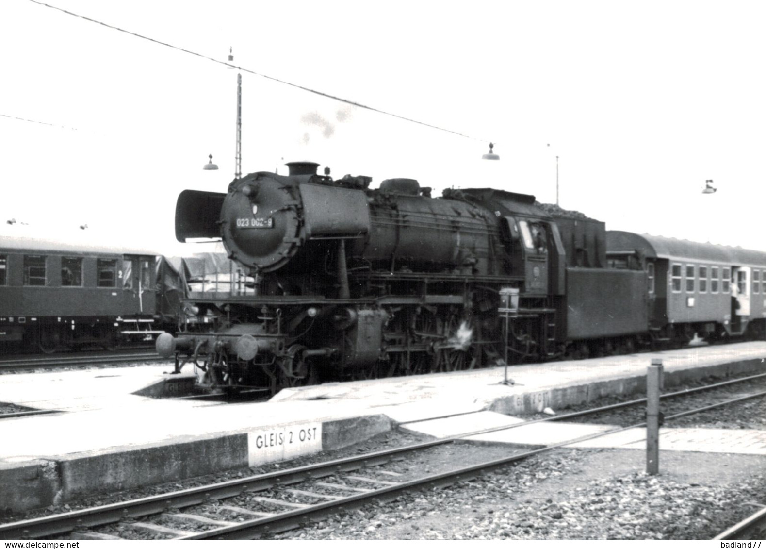 Locomotive Allemande - DB Dampflokomotive - 023 002  Crailsheim  5-75 - H.Kühn - Ferrovie