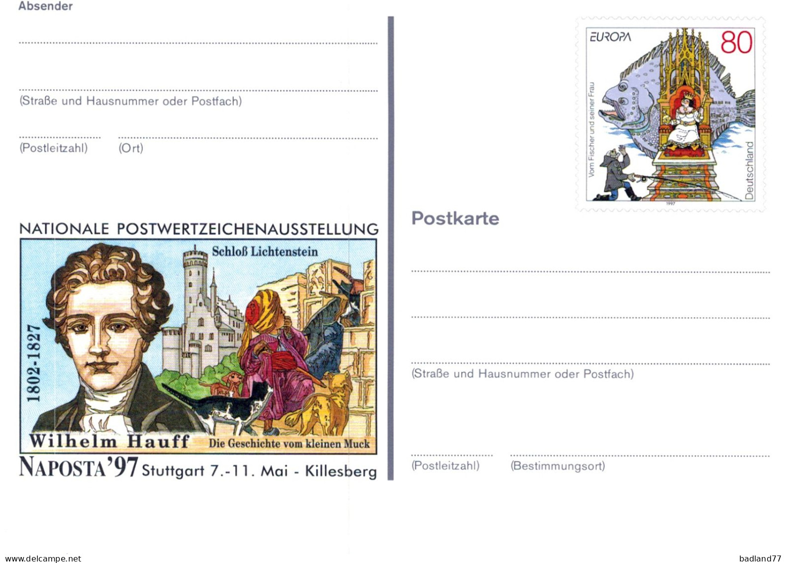 Deutsche Bundespost - Postkarte - 80 Pfg - Autres & Non Classés