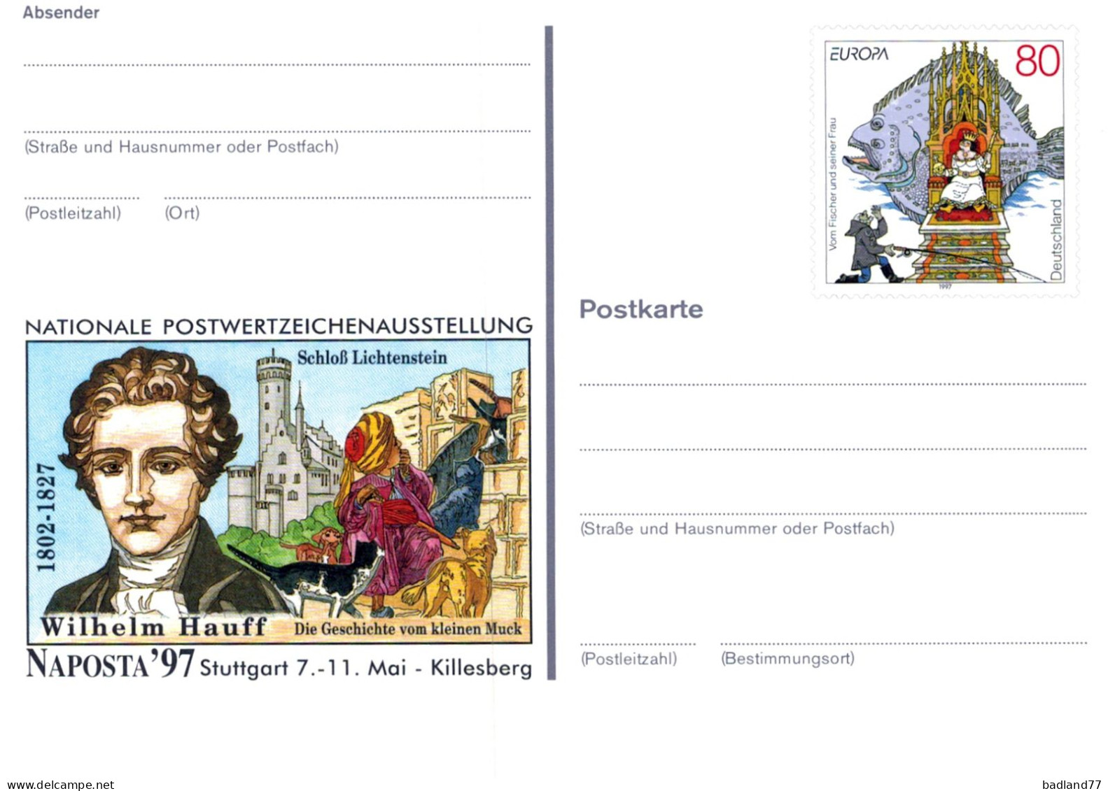 Deutsche Bundespost - Postkarte - 80 Pfg - Sonstige & Ohne Zuordnung