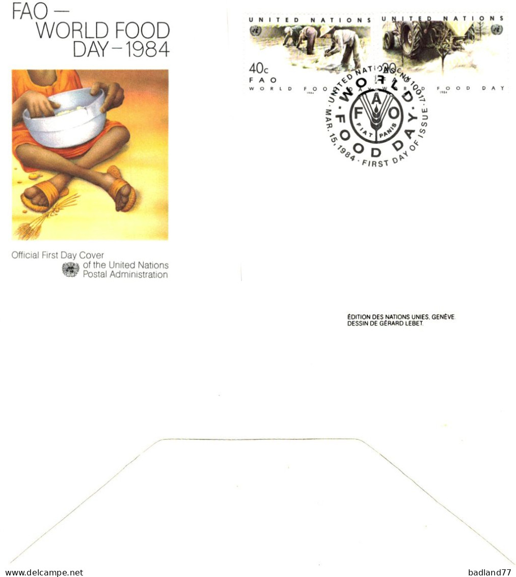 FDC - United Nations - FAO World Food Day - 1984 - Other & Unclassified