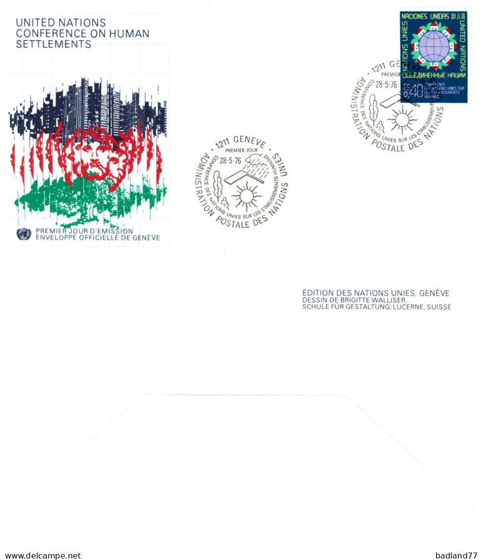 FDC - Vereinte Nationen - Geneve - 1976 - Other & Unclassified