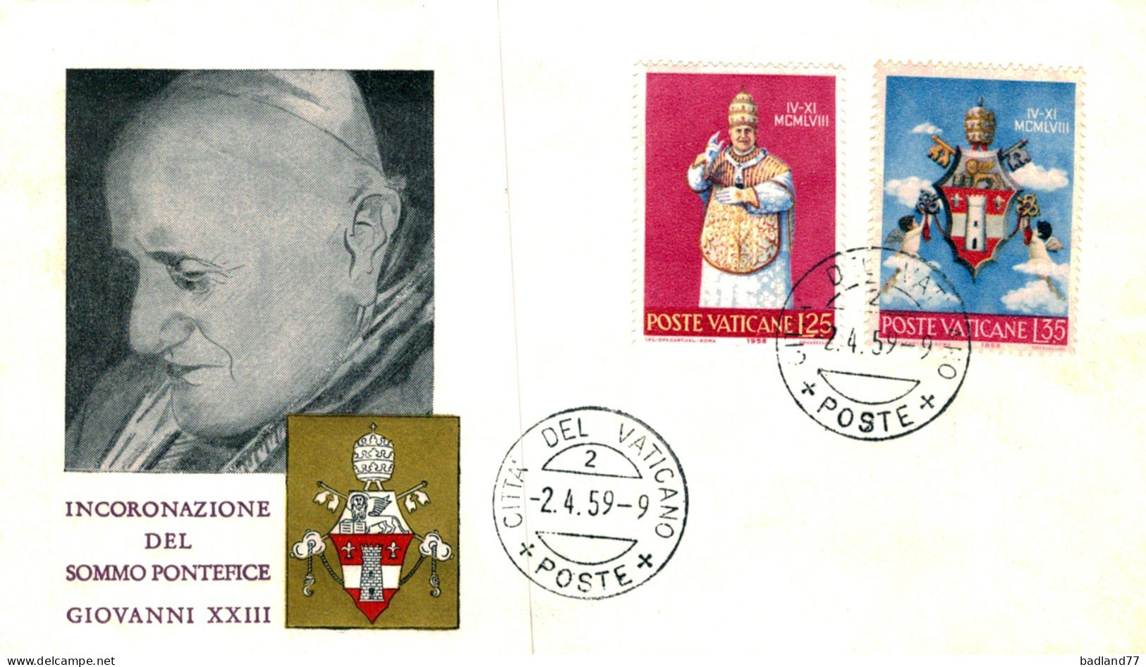 FDC - Cita Del Vaticano - 1959 - Non Classés