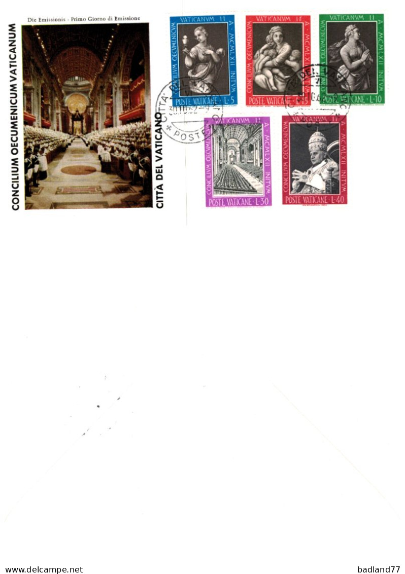 FDC - Poste Vaticane - Concilium Oecumenicum 1962 - Lettres & Documents