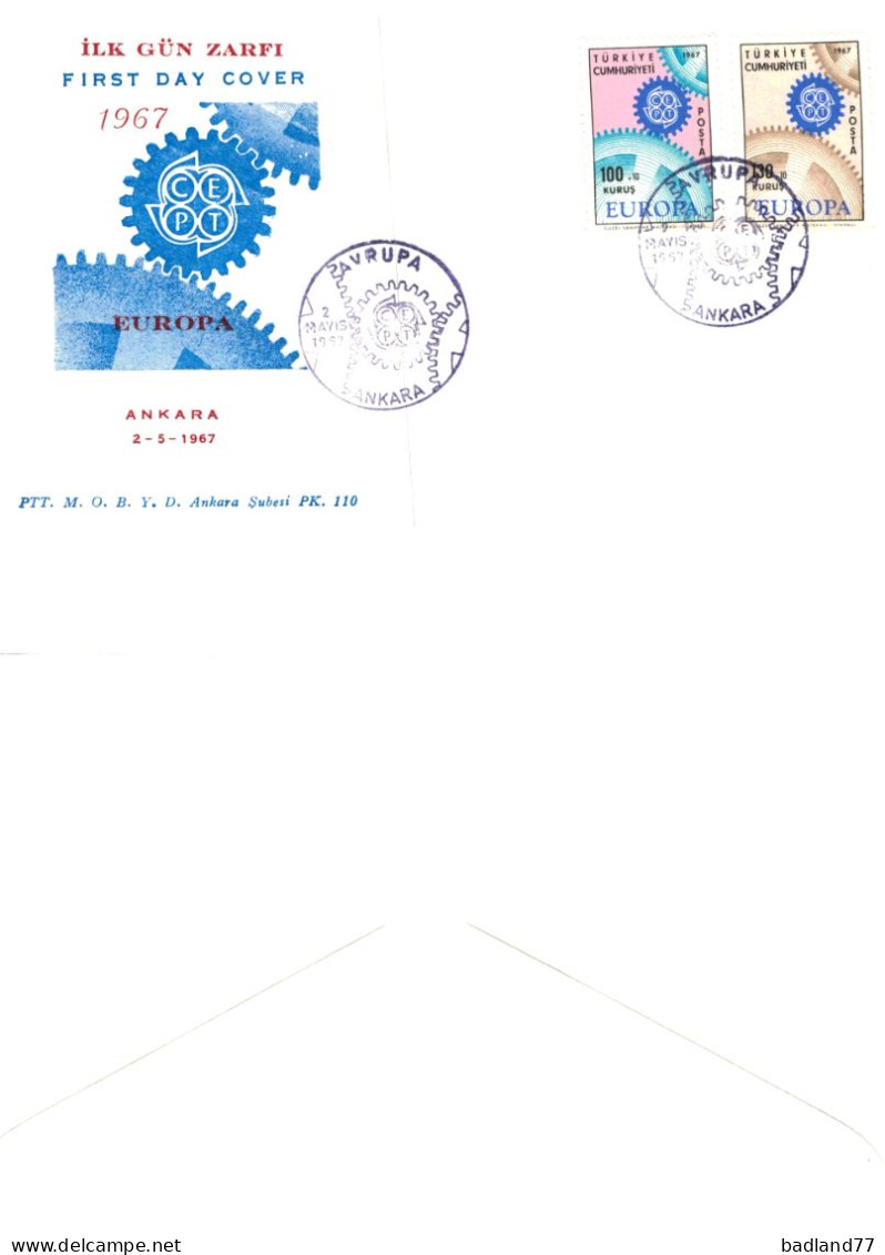 FDC -  Turkiye Turkey - Europa 1967 - Covers & Documents