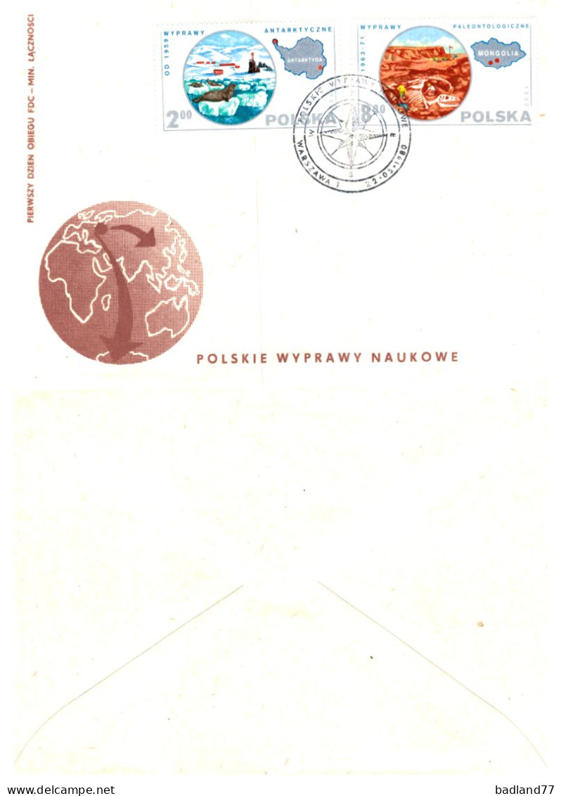 FDC - Polska- Polskie Wyprawy Naukowe 1980 - FDC