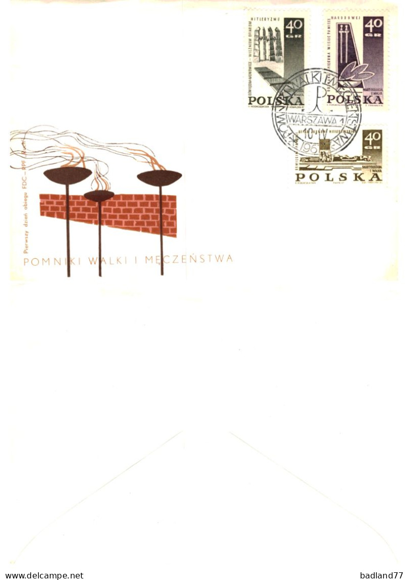 FDC - Polska- Pomniki Walki I Meczenstwa 1967 - FDC