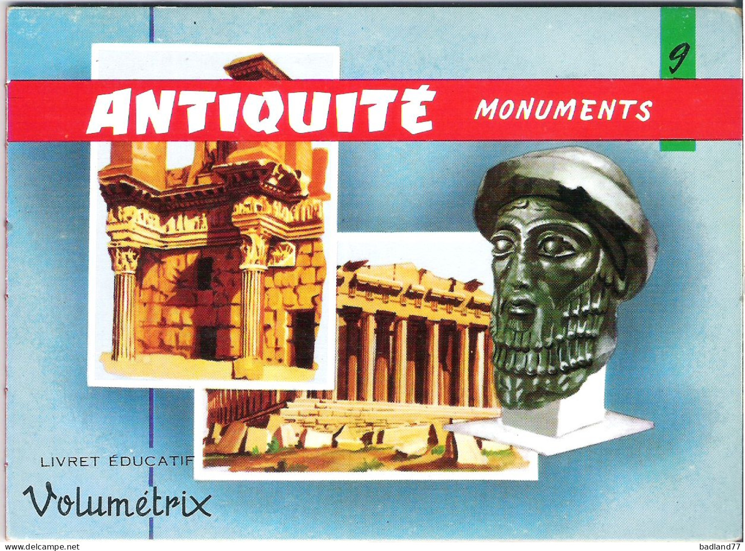 Volumetrix - Livret éducatif - 9 - Antiquité - Monuments  - 48 Illustrations - Géographie