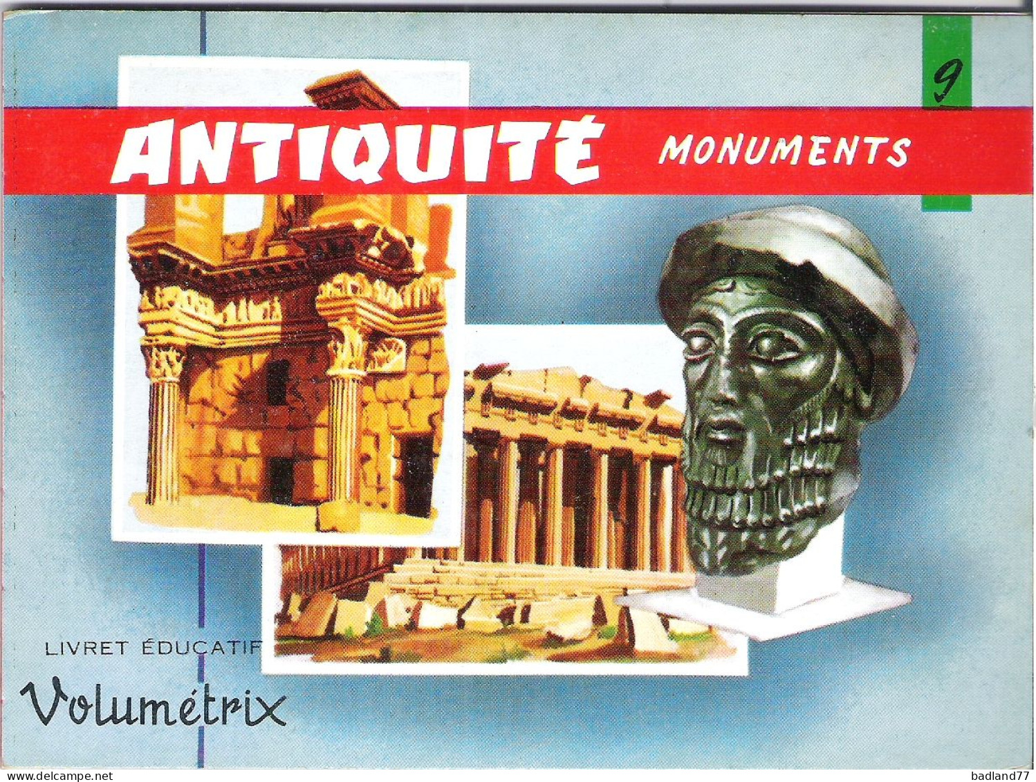 Volumetrix - Livret éducatif - 9 - Antiquité - Monuments  - 48 Illustrations - Géographie