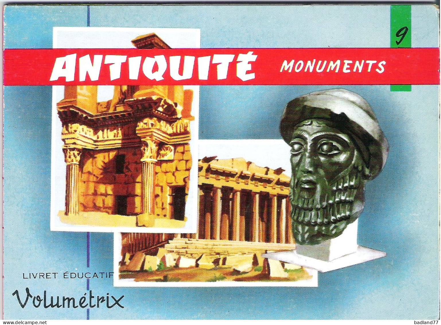 Volumetrix - Livret éducatif - 9 - Antiquité - Monuments  - 48 Illustrations - Géographie