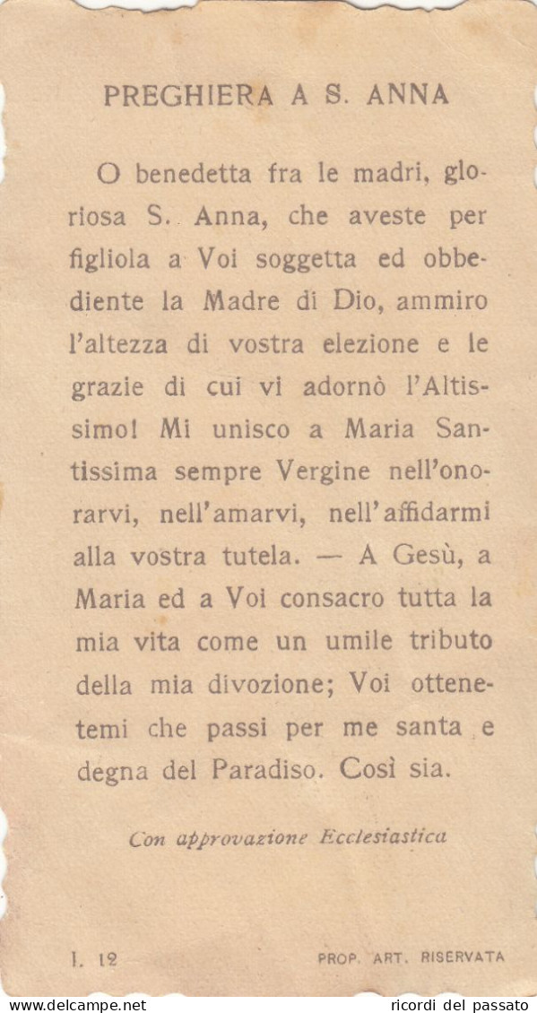 Santino Fustellato S.anna - Devotion Images