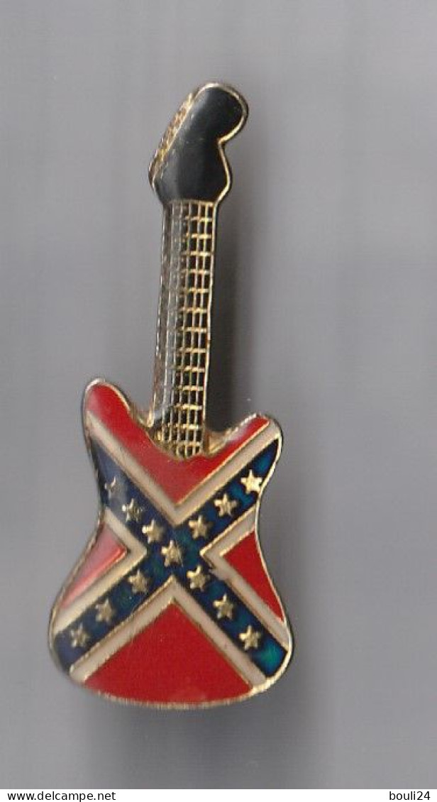 PIN'S   THEME MUSIQUE  GUITARE  AMERICAINE SUDISTE - Music