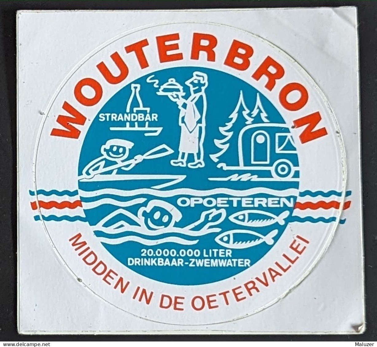 AUTOCOLLANT WOUTERBRON - OPOETEREN - PARC AQUATIQUE - BAR -  OETERVALLEI - VALLÉE DE L'OETER - BELGIQUE BELGIË BELGIUM - Autocollants