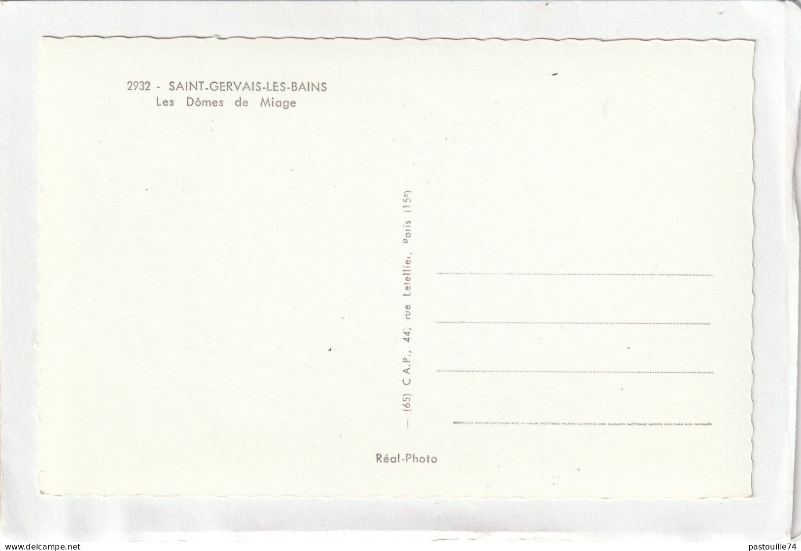 CPSM:  14 X 9  -  SAINT-GERVAIS-LES-BAINS  - Les Dômes De Miage - Saint-Gervais-les-Bains