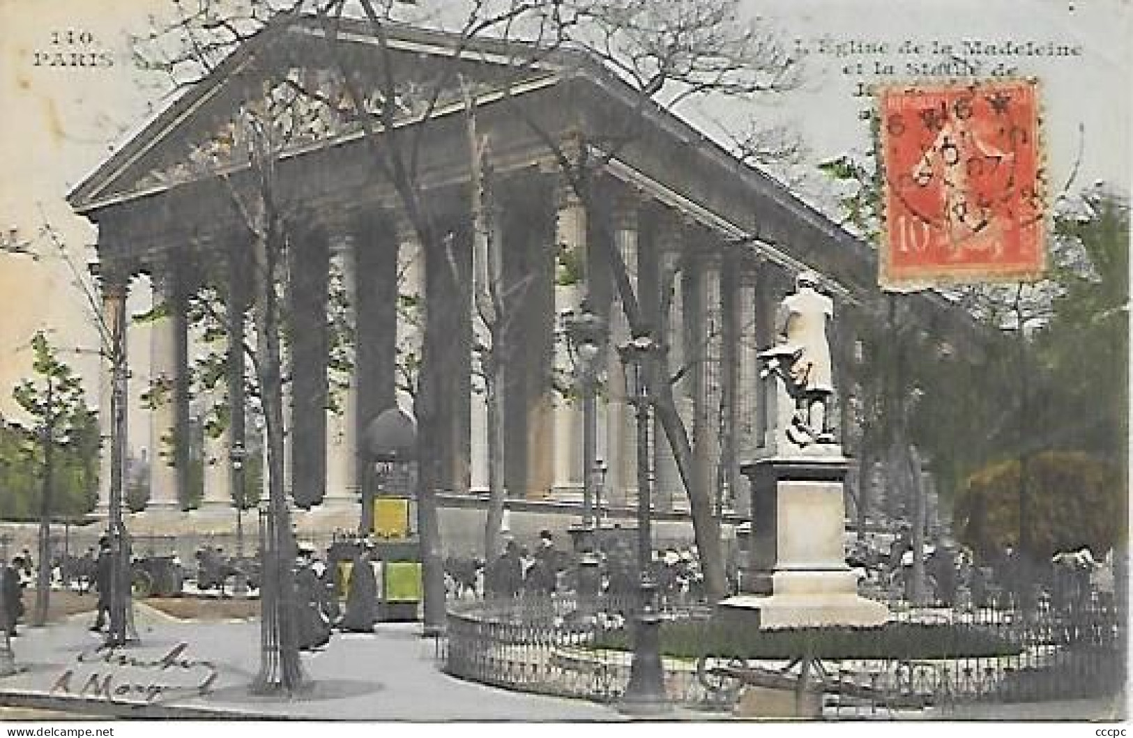 CPA Paris L'Eglise De La Madeleine Et La Salle Du Jeu De Paume - District 08