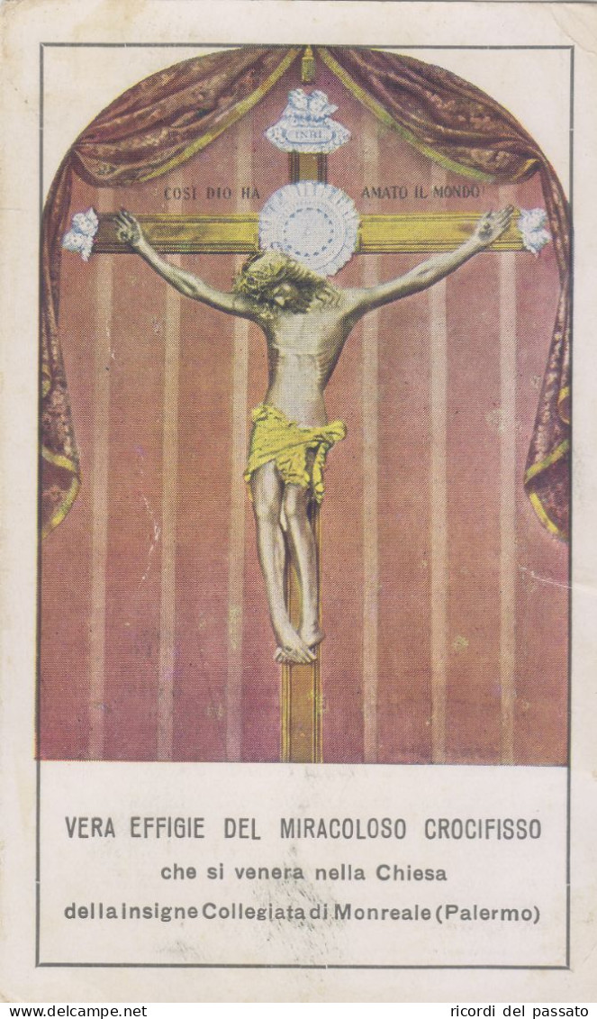 Santino Vera Effige Del Miracoloso Crocifisso - Devotion Images