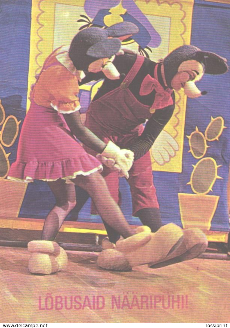 Disney, Estonian Theatre Vanalinna Stuudio Show Mickey-Mouse And Black-ghost, 1982 - Sonstige & Ohne Zuordnung