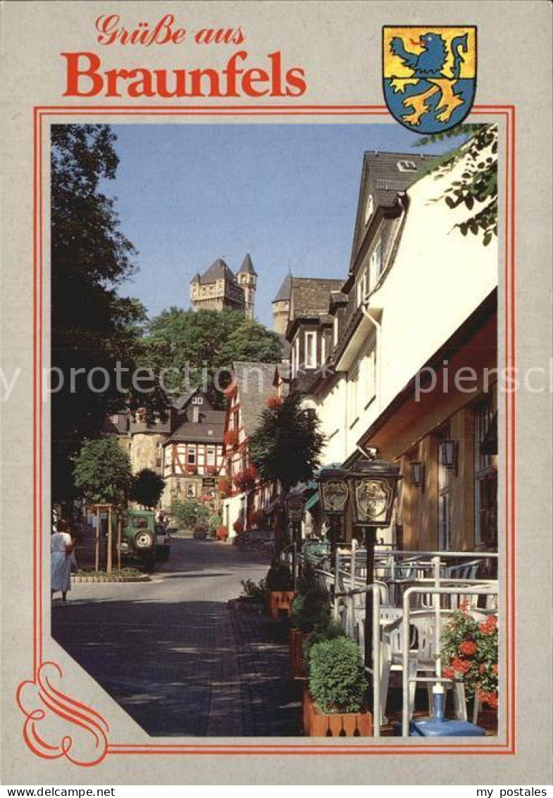 72508520 Braunfels Innenstadt Strassencafe Restaurant Schloss Luftkurort An Der  - Autres & Non Classés