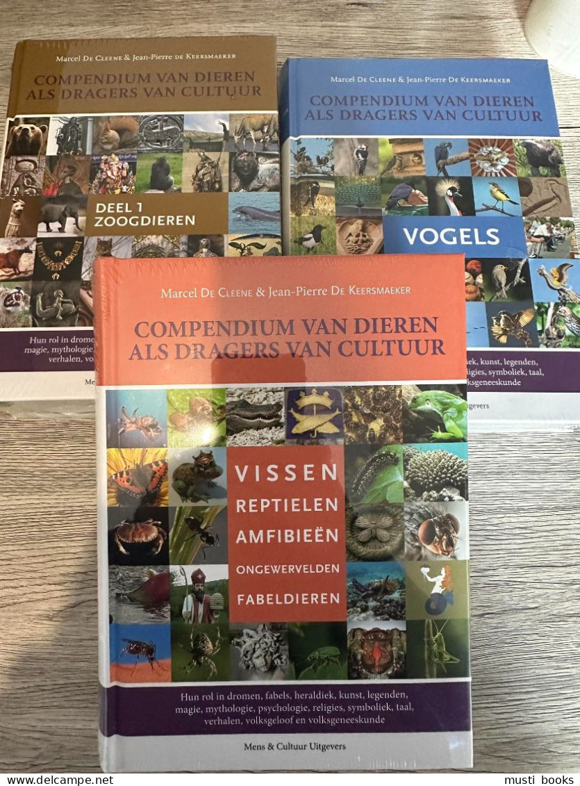 (VOLKSCULTUUR) Compendium Van Dieren Als Dragers Van Cultuur. 3 Delen. - Histoire