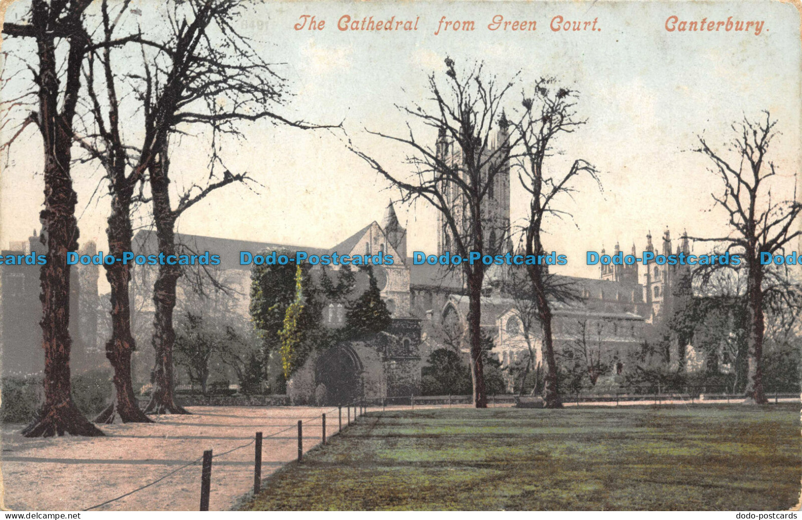 R096756 The Cathedral Fro Green Court. Canterbury. 1906 - Mundo