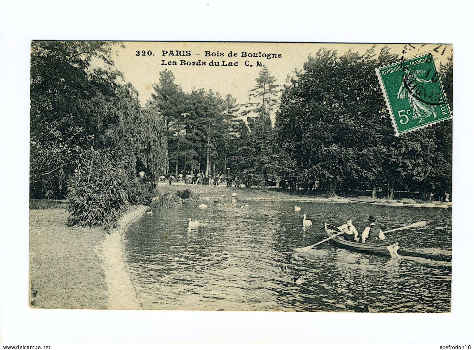 PARIS - Bois De Boulogne - Les Bords Du Lac - Parks, Gärten