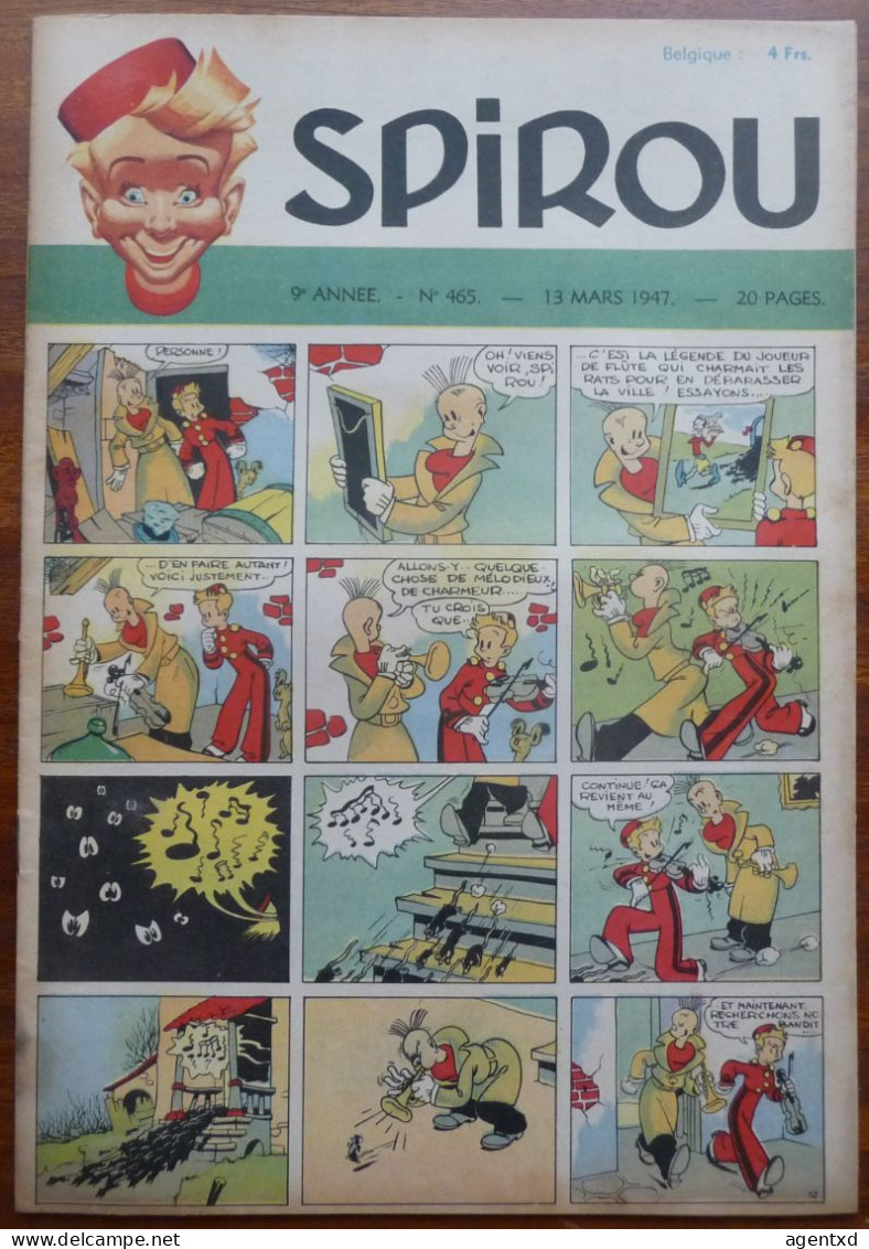 JOURNAL SPIROU  - ANNEE 1947 - N° 465 - Spirou Magazine