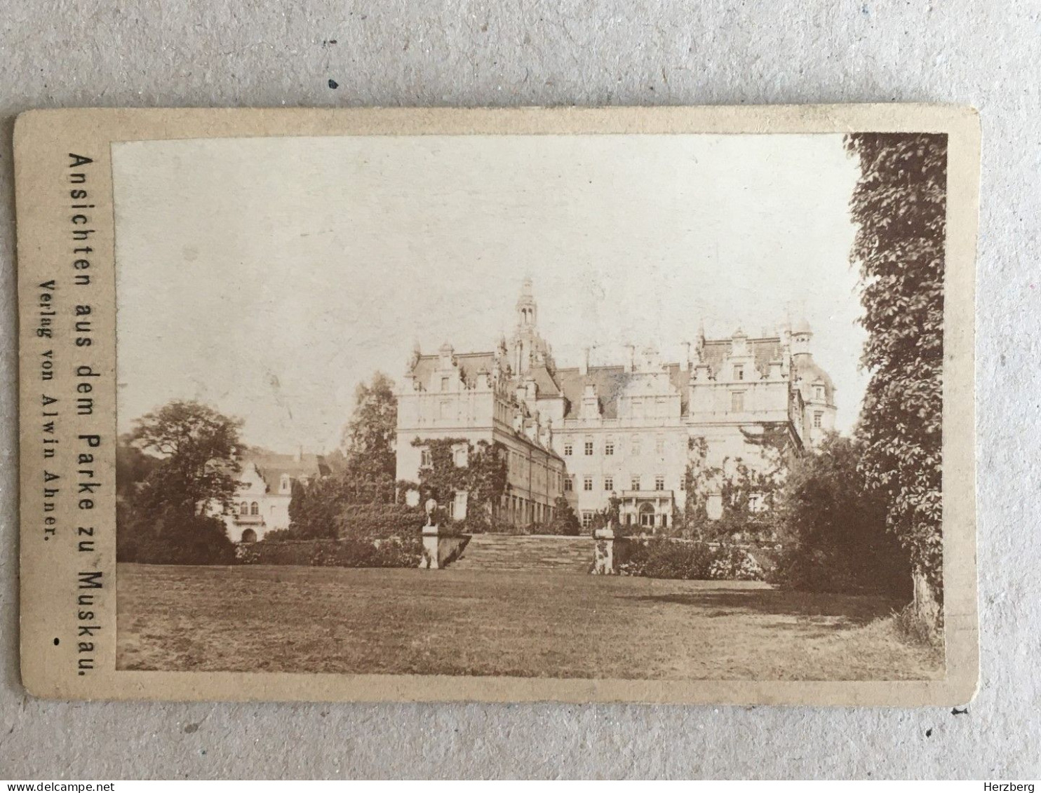 Germany Deutschland - Bad Muskau Garden Park Schloss Castle Chateau - CDV Atelier Photo Alwin Ahner - RARE - Bad Muskau