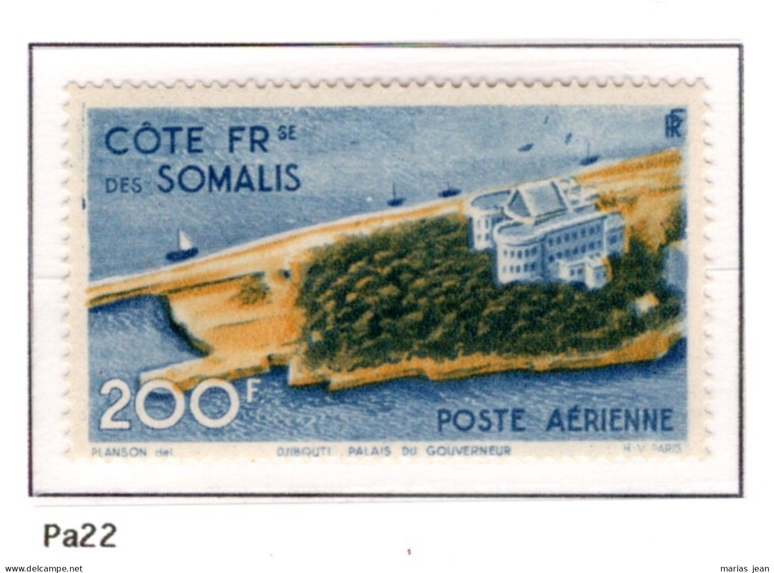 Ex Colonie Française * Cote Des Somalis * Poste  Aérienne PA22 Qualité N** - Unused Stamps