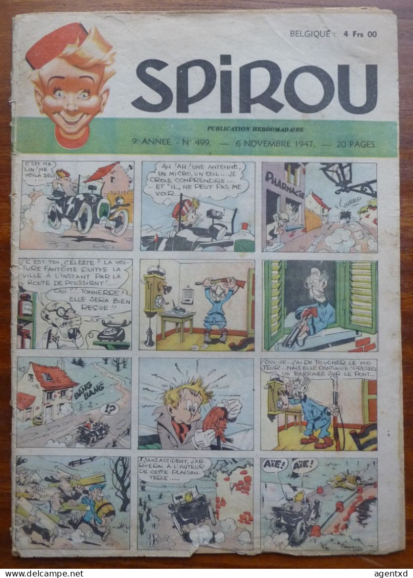 JOURNAL SPIROU  - ANNEE 1947 - N° 499 - Spirou Magazine