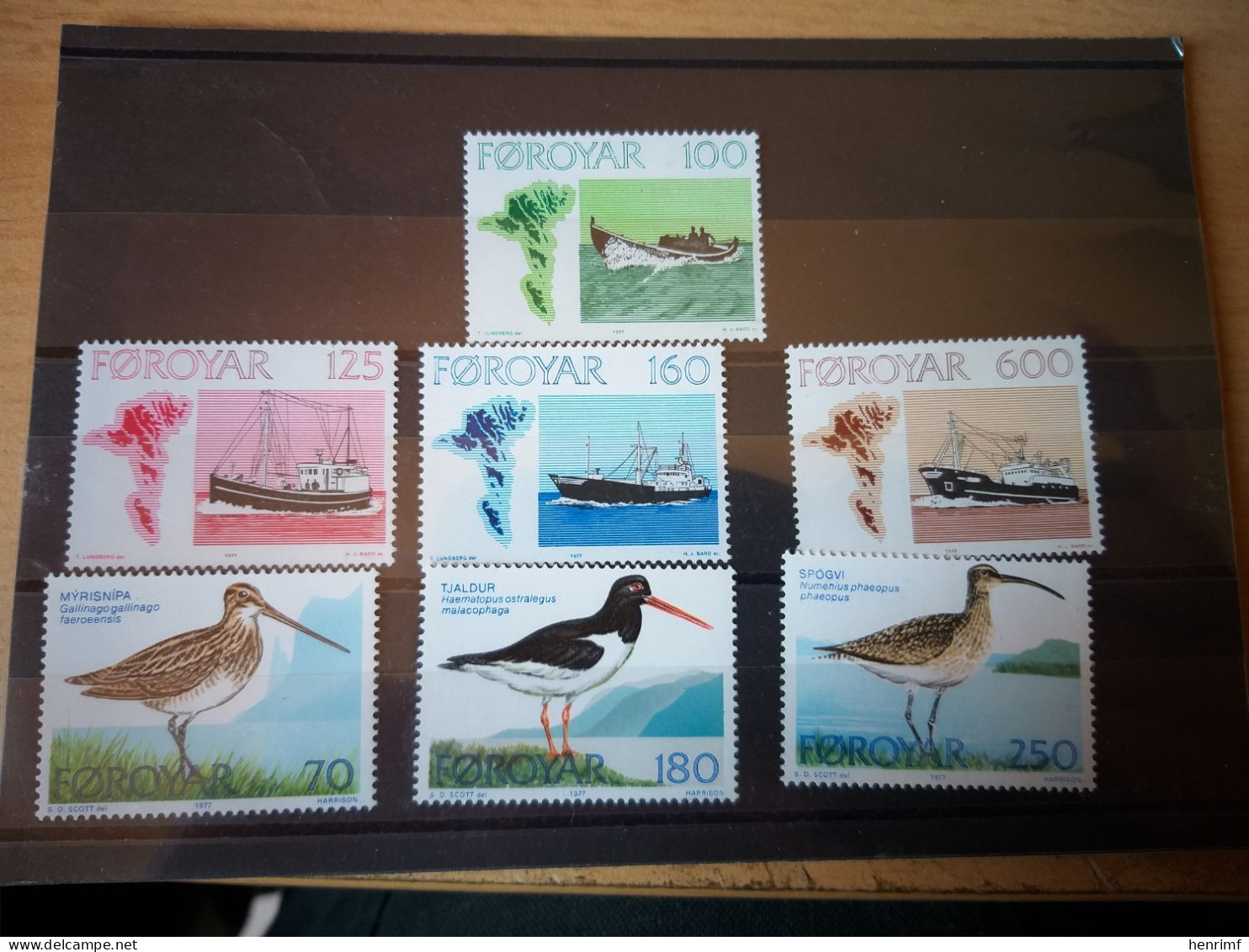 TIMBRES 1977  MNH ILES FEROE - Féroé (Iles)